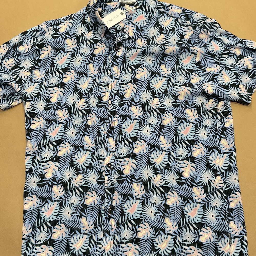 Depart West Button Down Short Sleeve Size L
